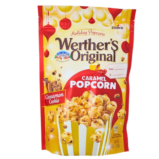 Werther's Original Popcorn Cinnamon Cookie 5oz - 12 Pack